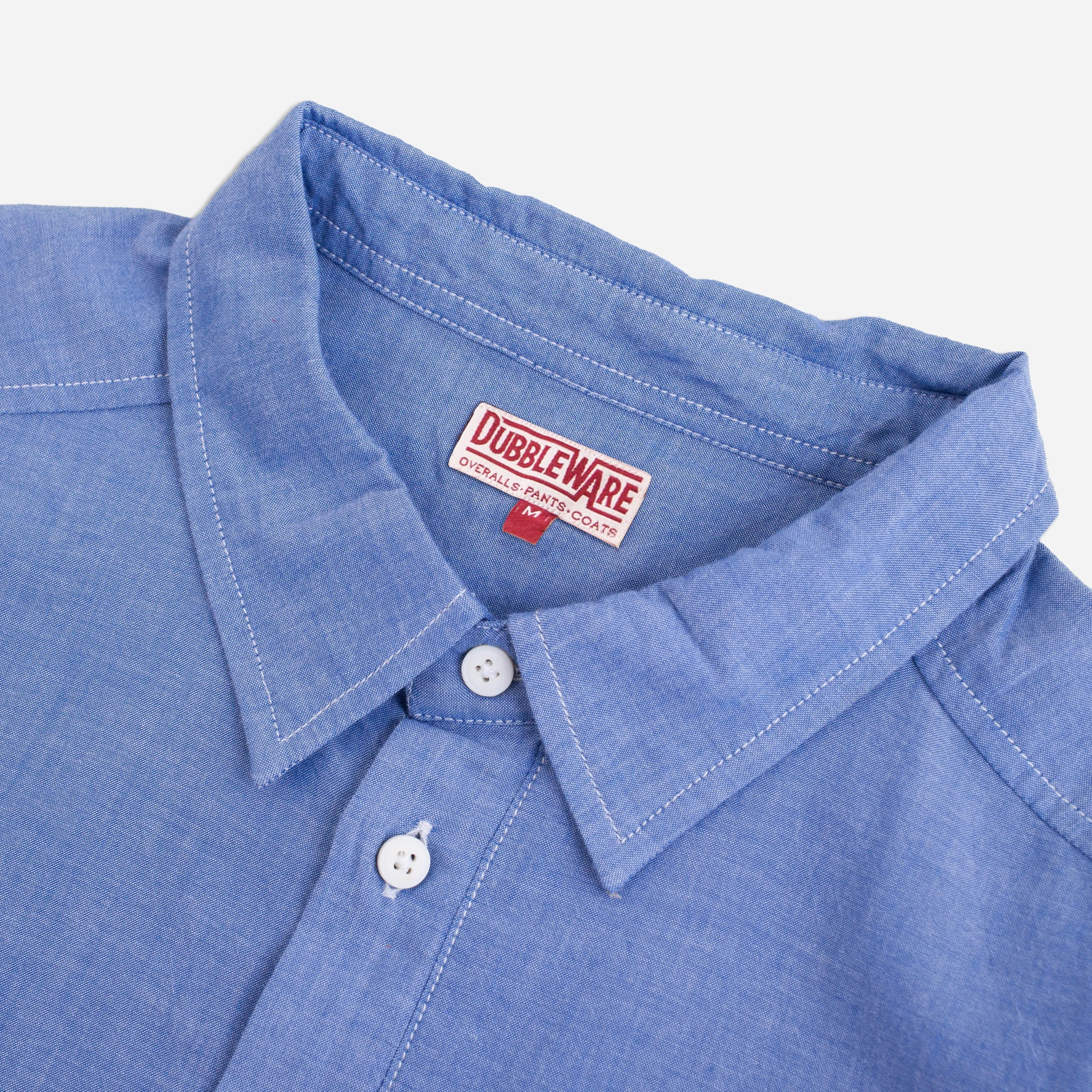 CHAMBRAY PULLOVER SHIRT - NAVY