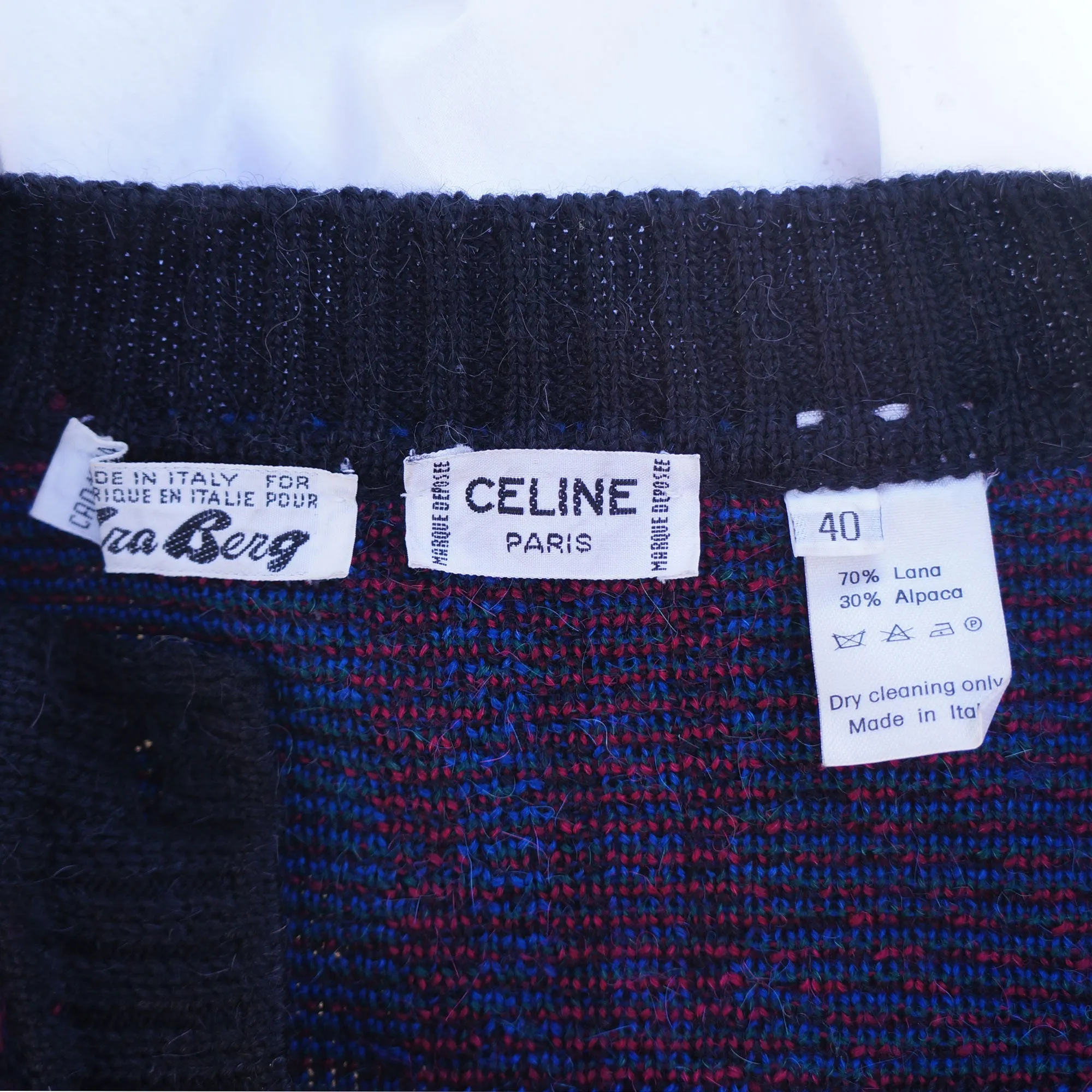 CÉLINE LONG KNIT SWEATER VINTAGE JACKET COAT