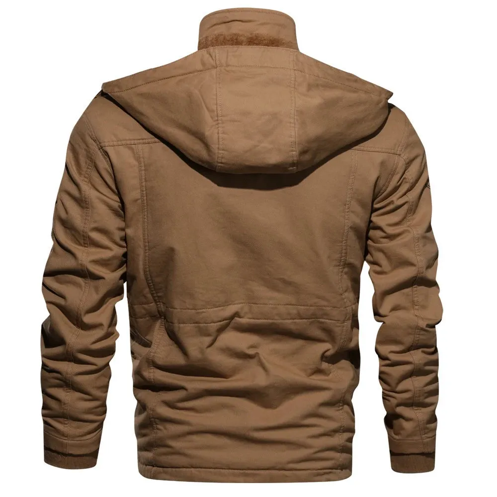 Outdoor Plus Size Jackets Custom Bomber Fleece Coats Puffer Hood Jacket Winter