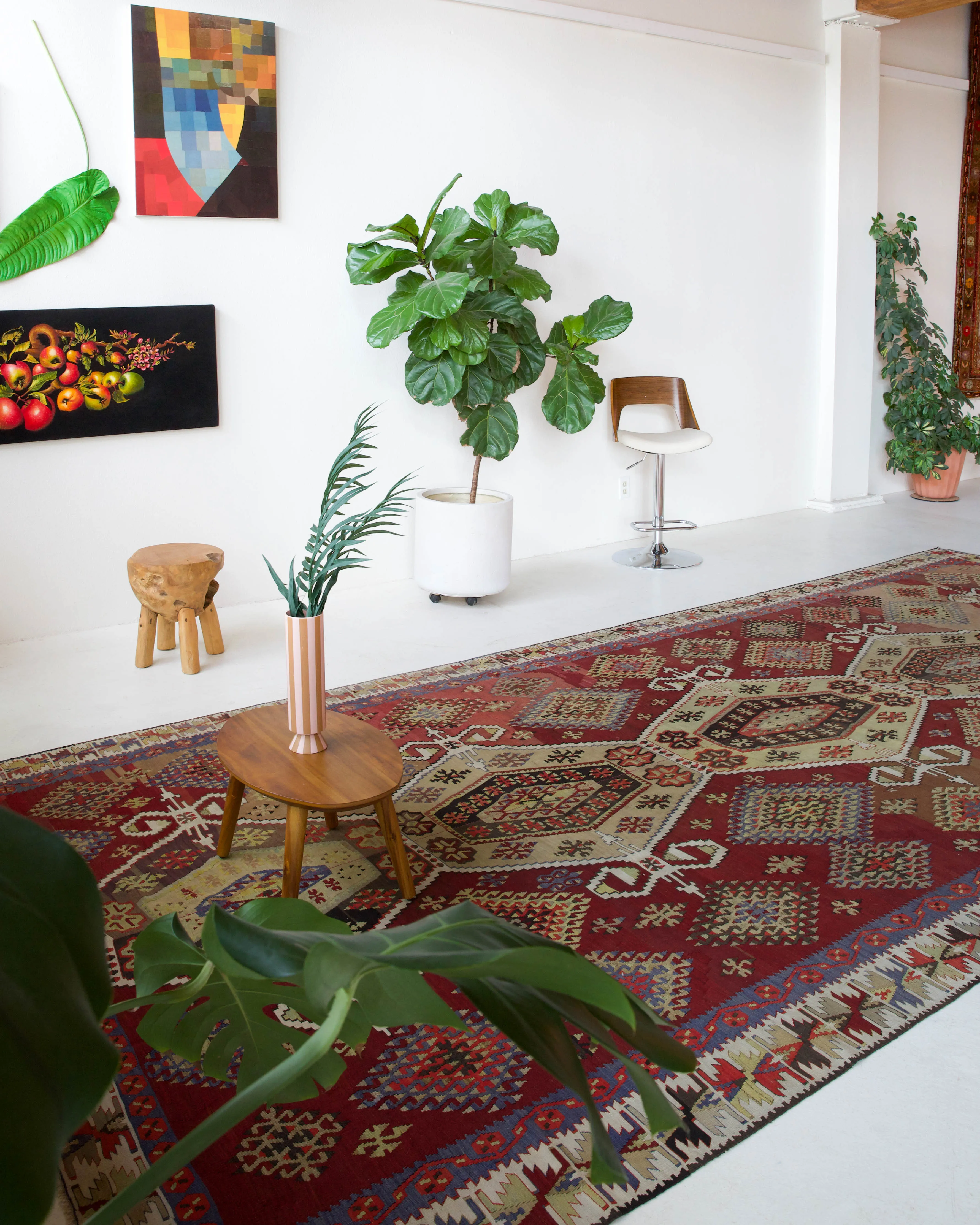 Semi-Antique Kayseri Sihli Kilim Rug 7'2"x16'