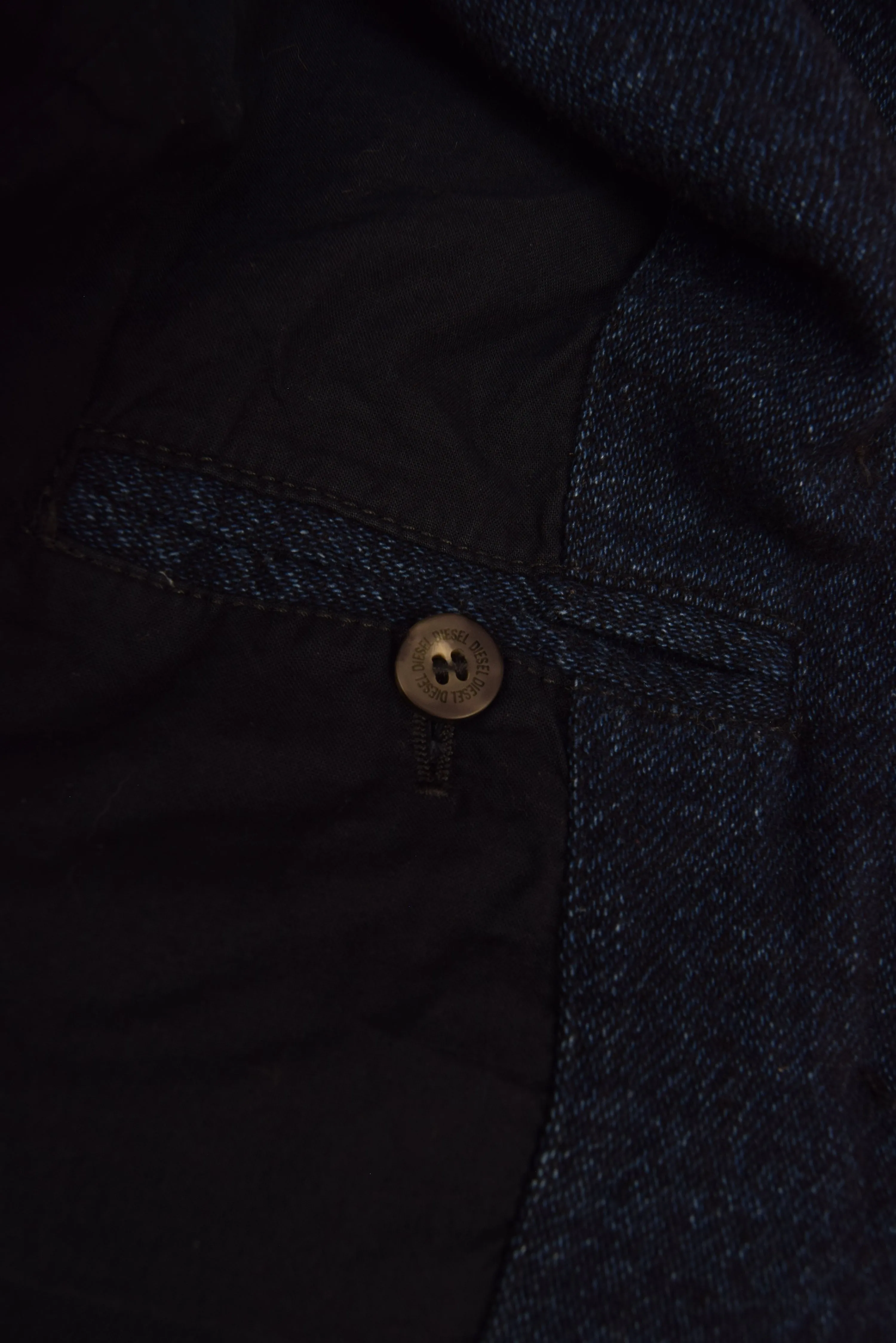 Y2K Diesel Denim Trench Coat Size XXS-XS Made in Italy